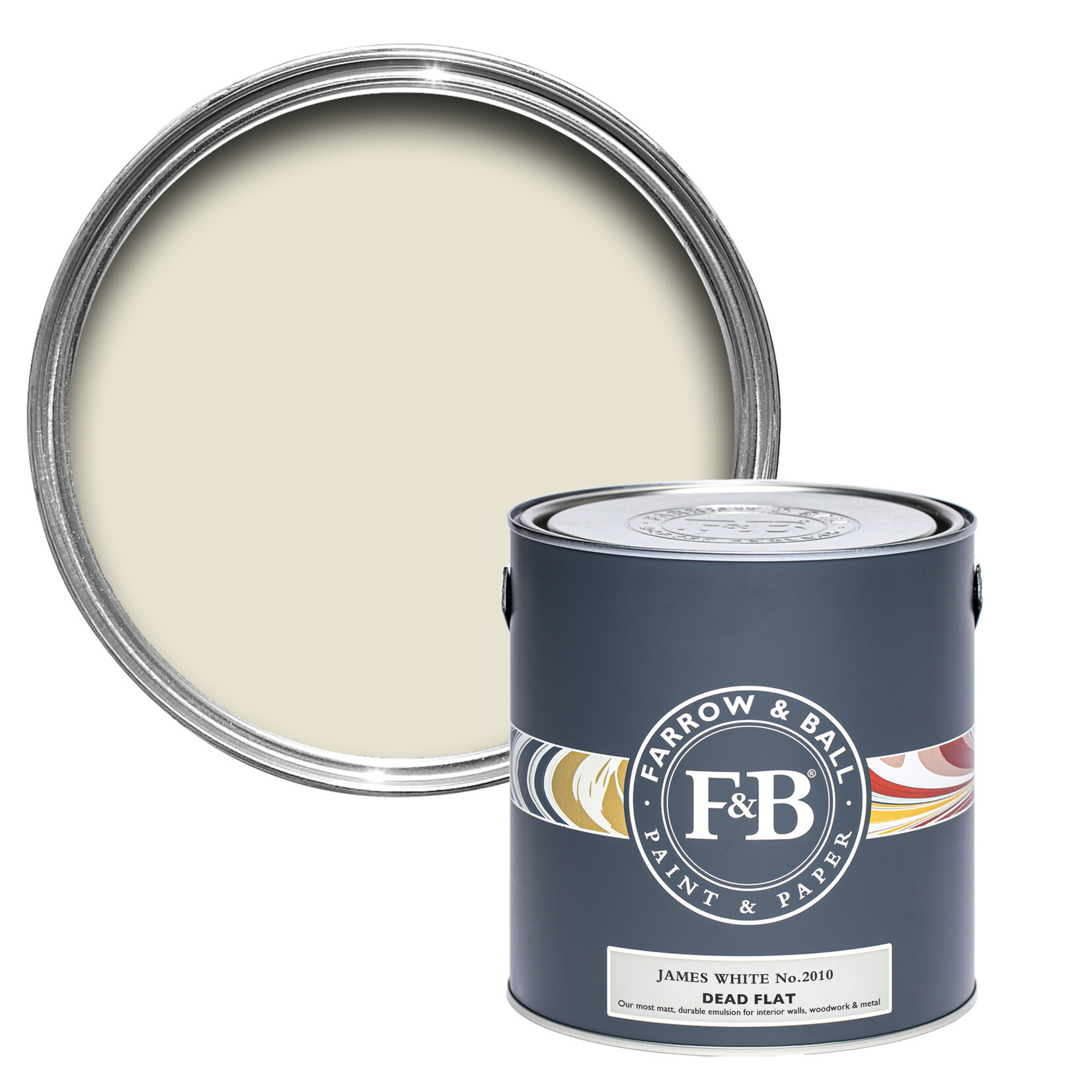 Farrow and Ball US Gallon Dead Flat James White No 2010