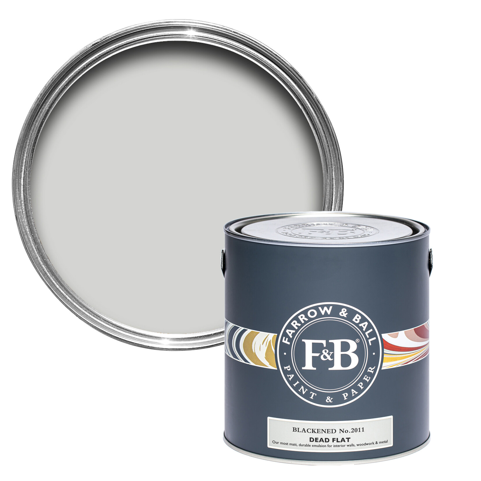 Farrow and Ball US Gallon Dead Flat Blackened No 2011
