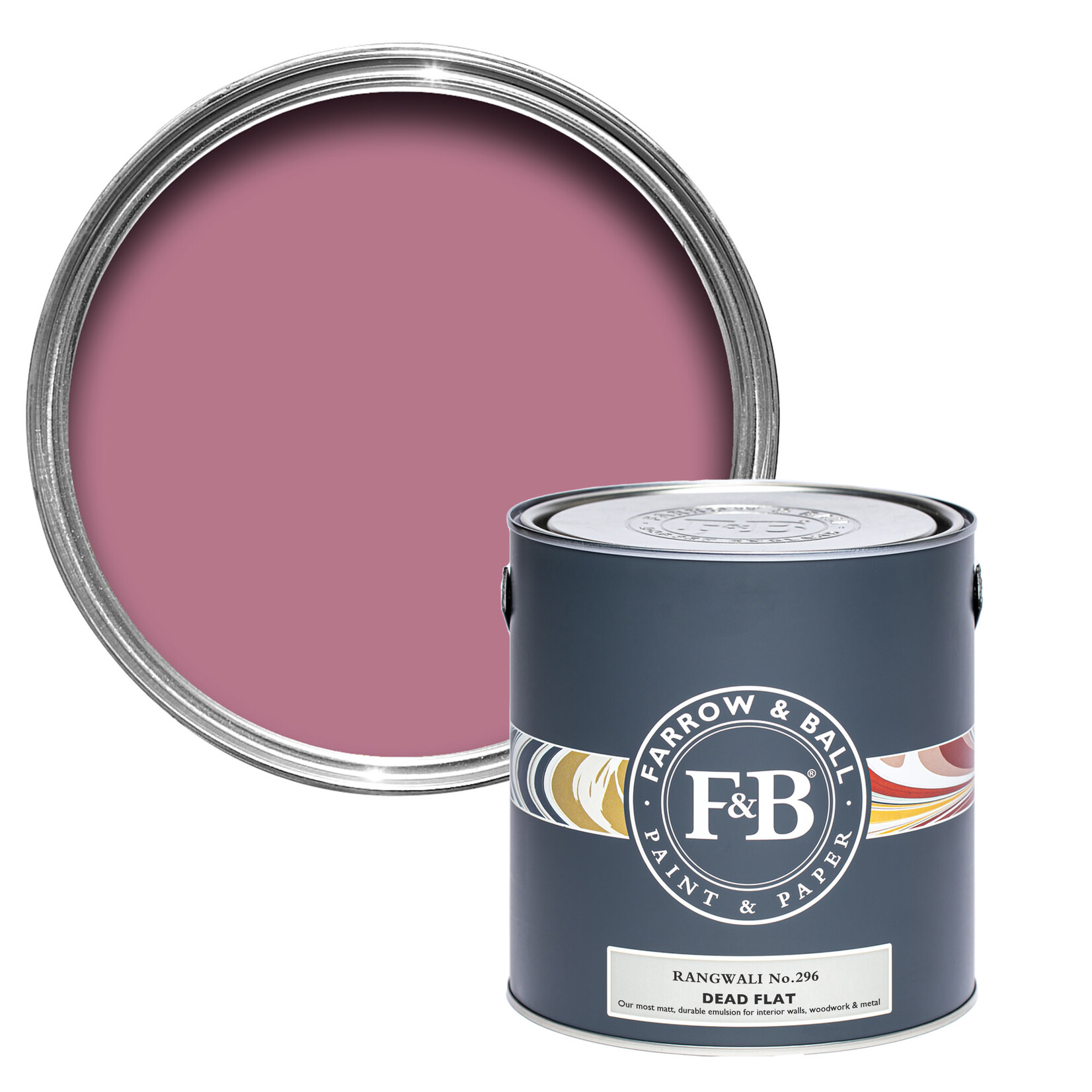 Farrow and Ball US Gallon Dead Flat Rangwali No 296