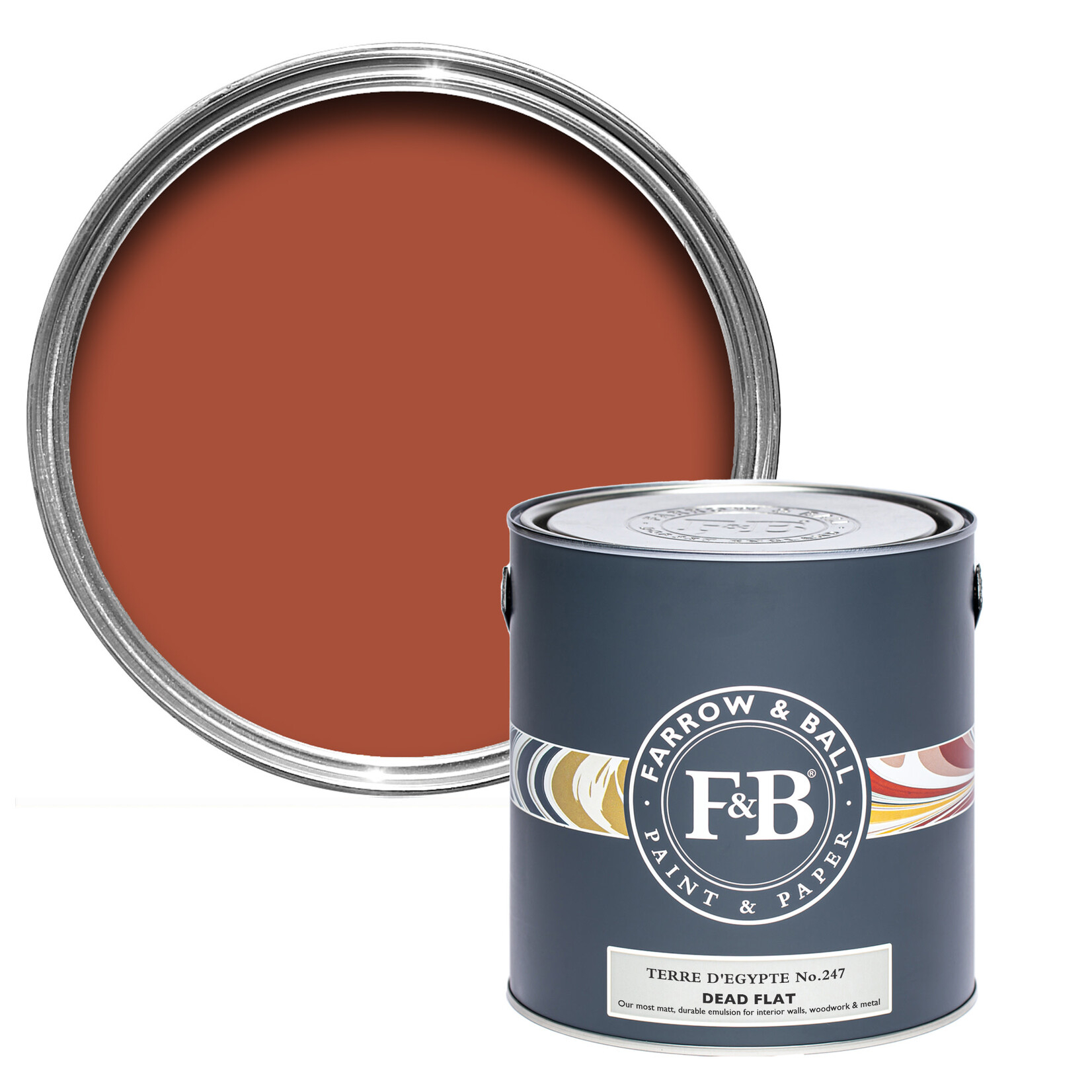 Farrow and Ball US Gallon Dead Flat Terre d' Egypte No 247