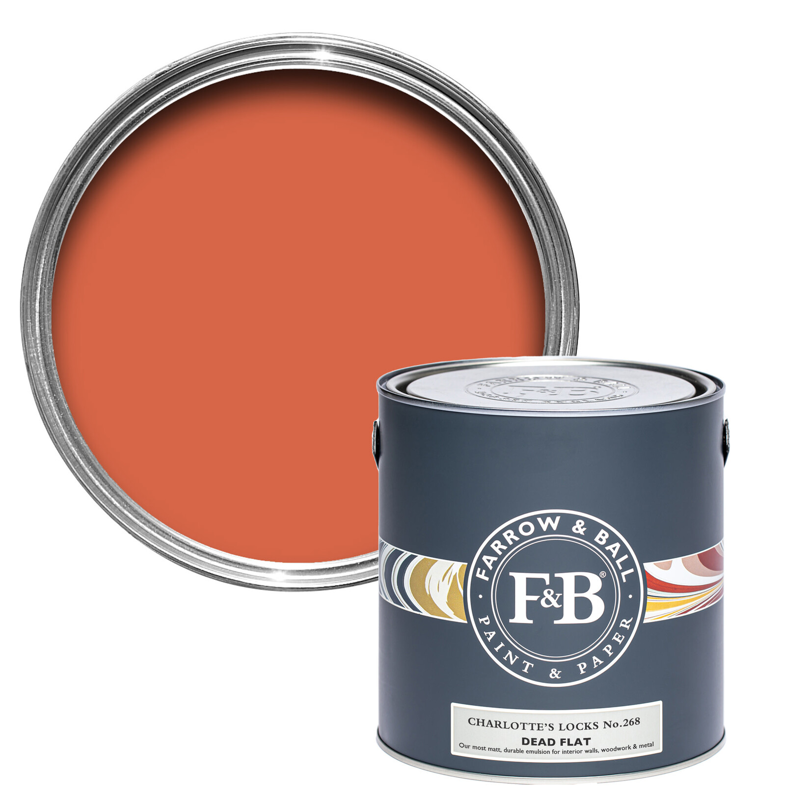 Farrow and Ball US Gallon Dead Flat Charlotte Locks No 268