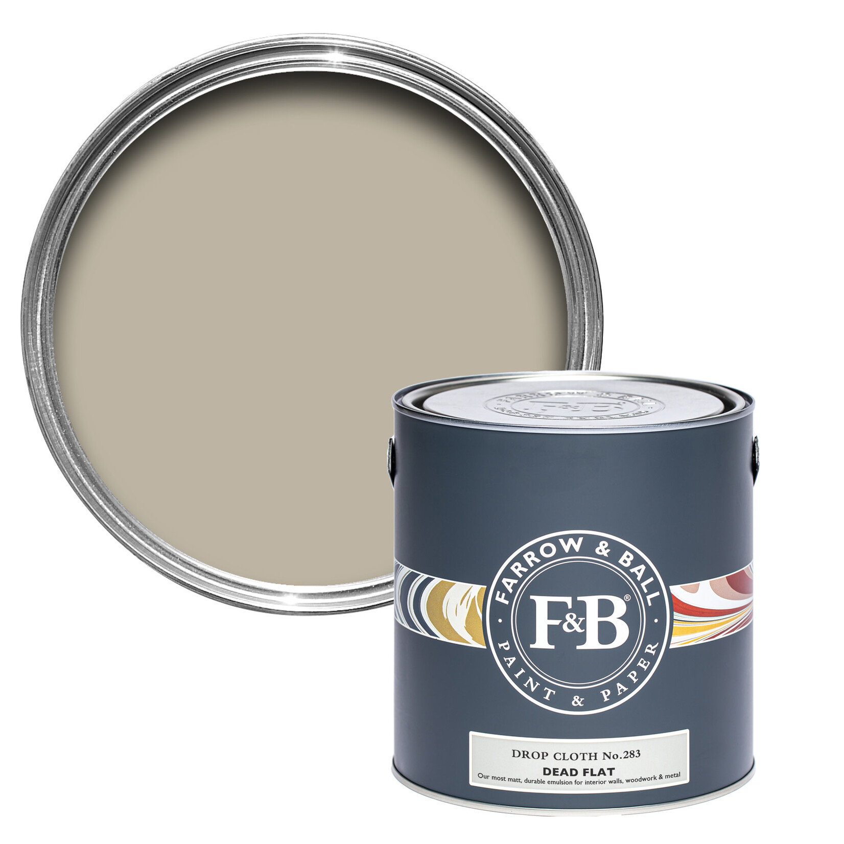 Farrow and Ball US Gallon Dead Flat Drop Cloth No 283