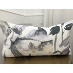 Bespoke Couture Rose Lilac Feather Lumbar 14 x 24