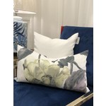 Bespoke Couture Rose Lemon Feather Lumbar 14 x 24