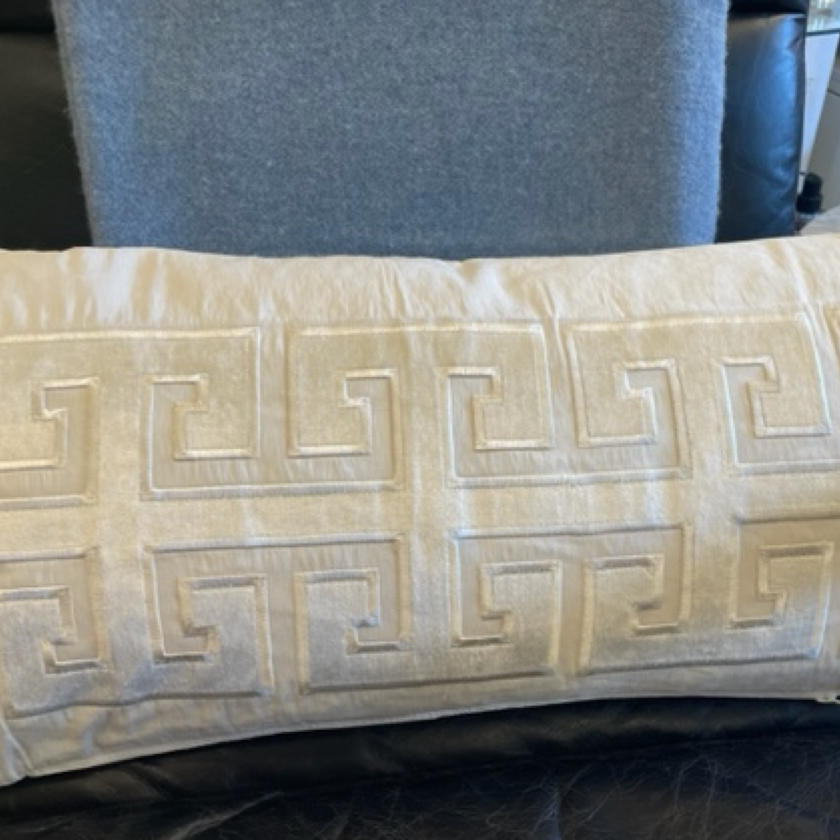 Tyson White  Lumbar Pillow 12 x 20