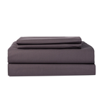 Cuddle Down Percale Deluxe Queen Slate Sheet Set