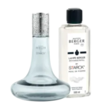 Lampe Berger Maison Berger Starck Grey Home Fragrance Lamp Gift Set + 500 ml (16.9 oz) Peau de Pierre