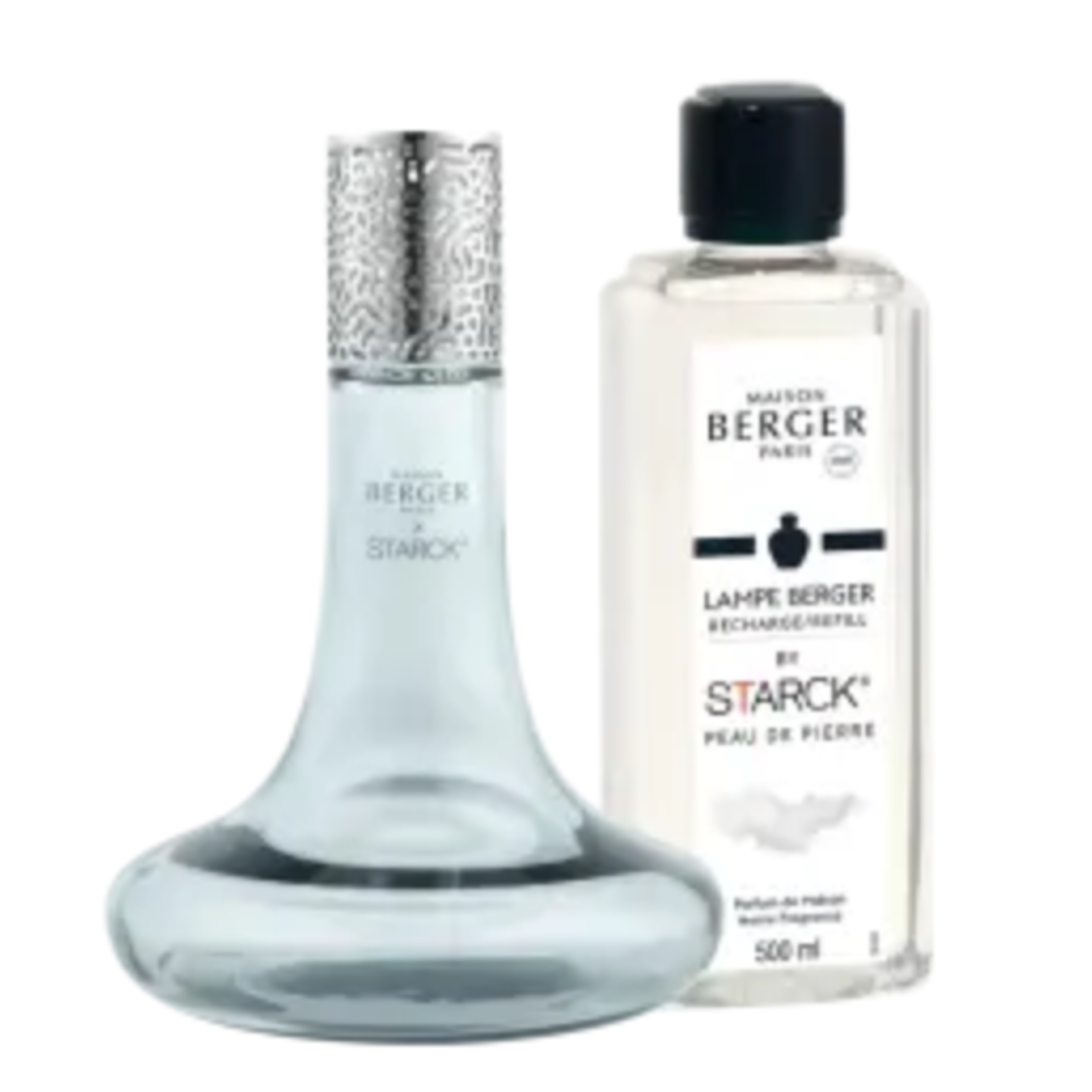 Lampe Berger Maison Berger Starck Grey Home Fragrance Lamp Gift Set + 500 ml (16.9 oz) Peau de Pierre