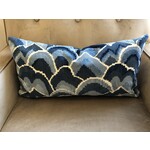 Dusty Blue Cumuli Cushion with 12 x 24 Feather Filler