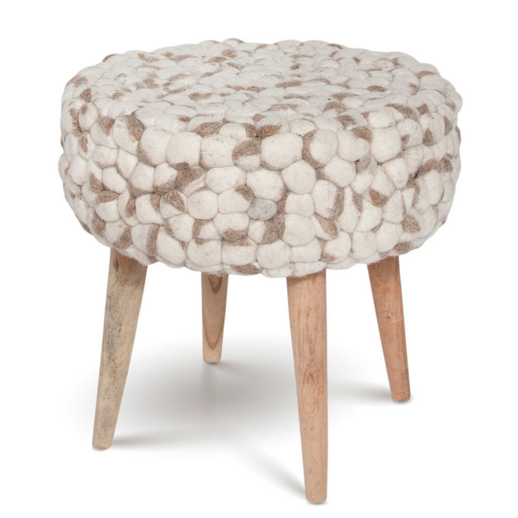 Style in Form Bohemian Felted Wool Stool