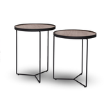 Style in Form Gastown Walnut Nesting Tables Set of 2