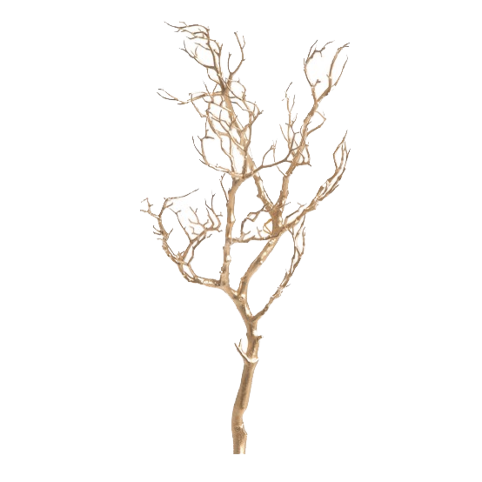 Pine Center Gold Decorative Branch