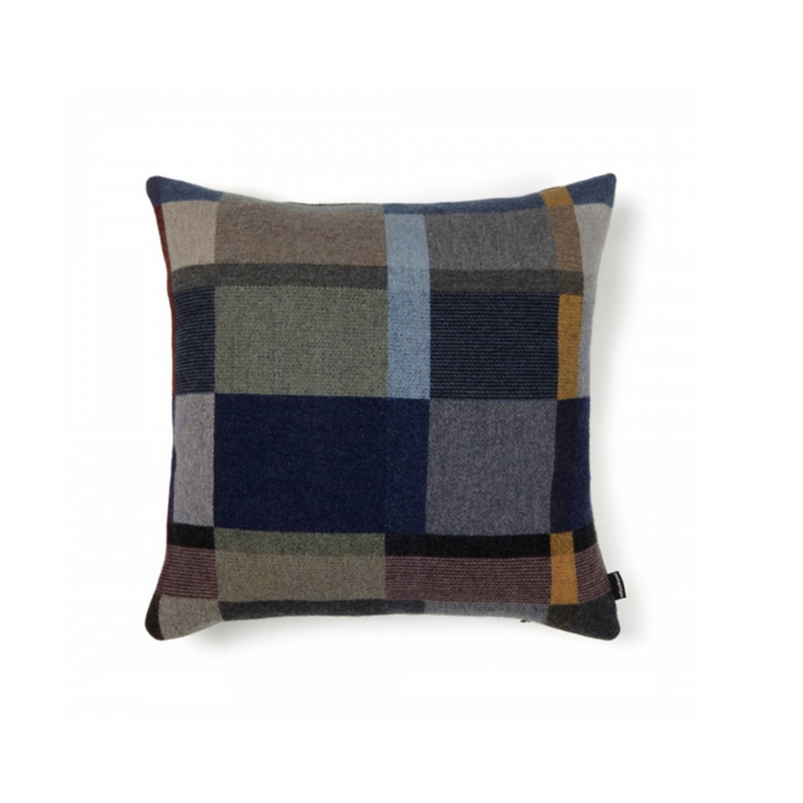 Wallace Sewell W&S Erno Block Dark Lambswool Cushion Cover 20 x 20