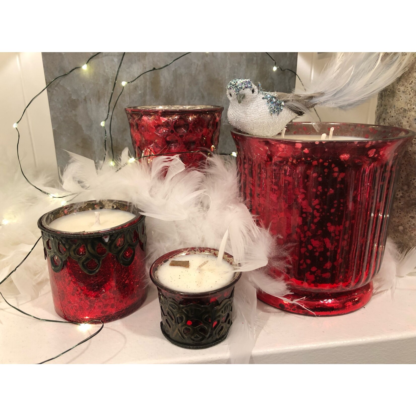 Bespoke Cinnamon Christmas Votive Large