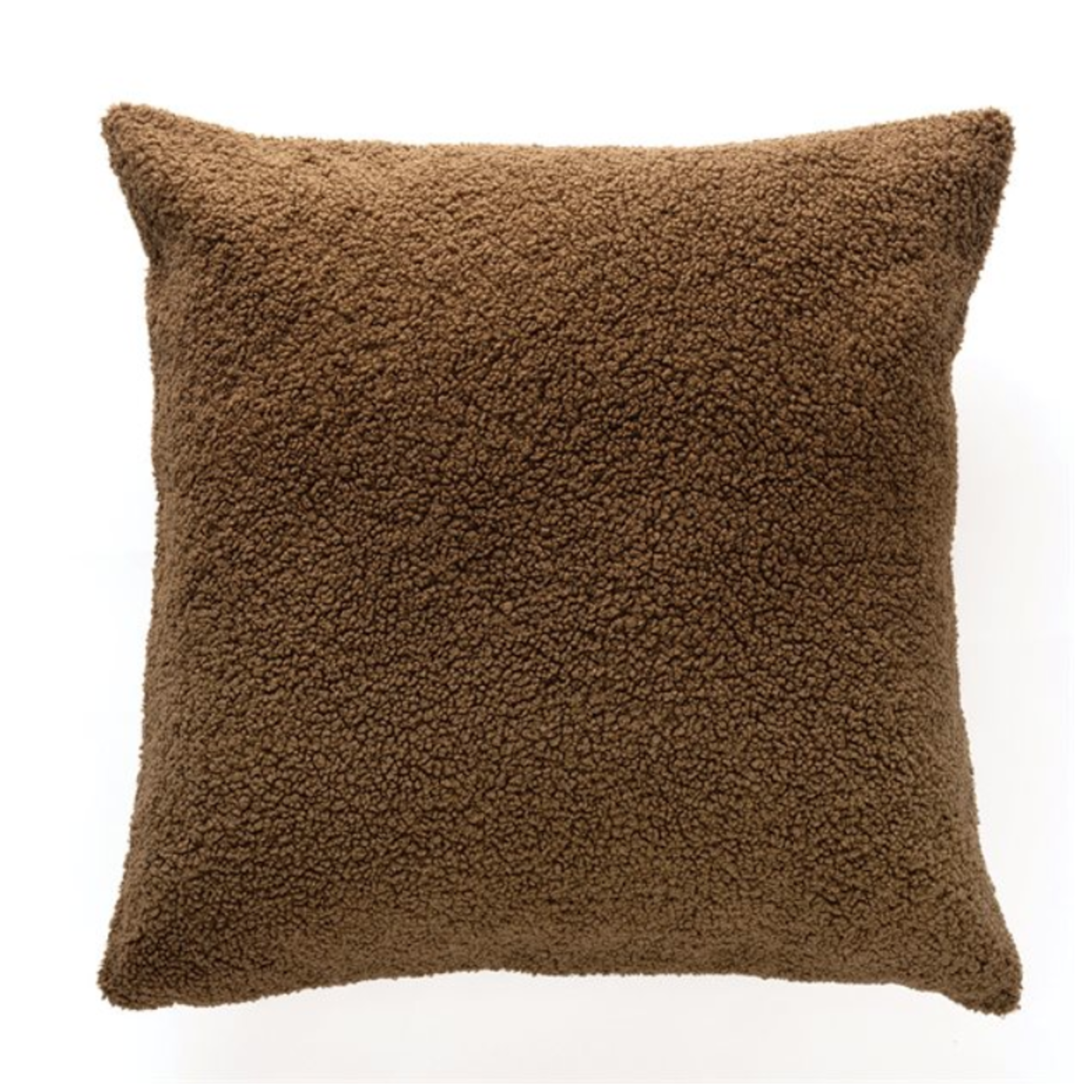 Plush Brown European Pillow  25 x25