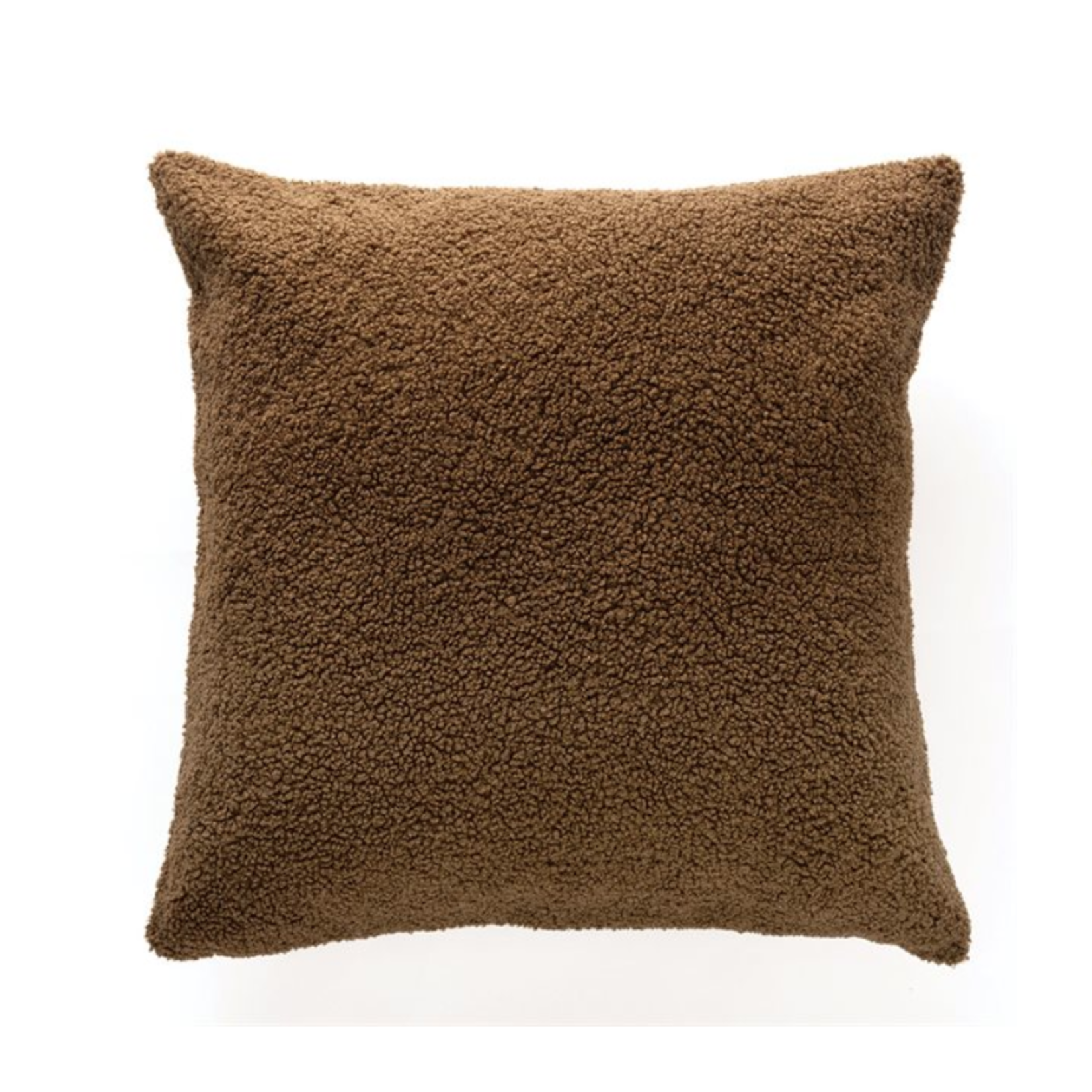 Plush Brown European Pillow  25 x25