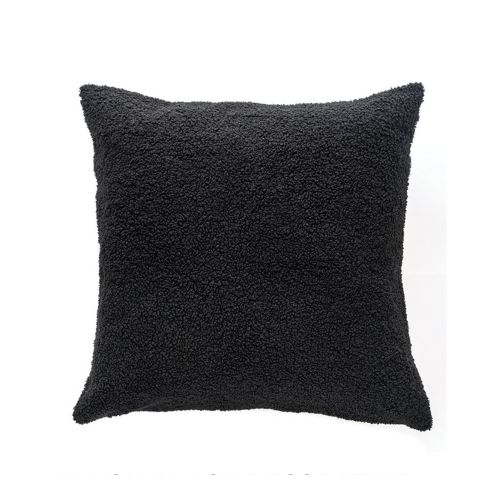 Plush Black Cushion 20 x 20