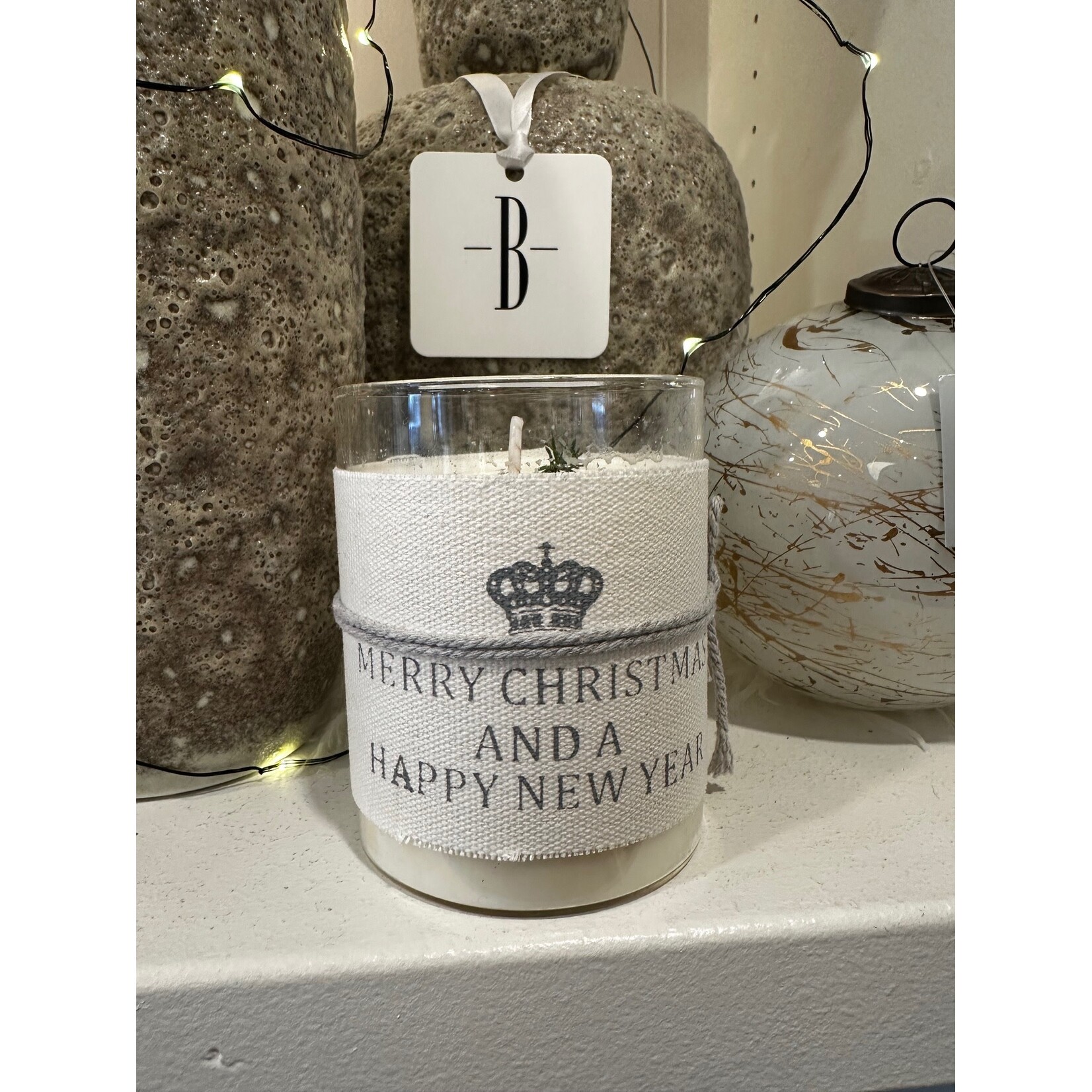Christmas Cotton Wrapped Votive
