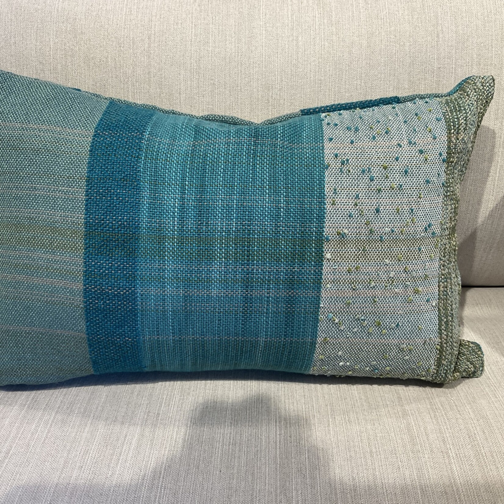 Tara Roblin Sagebrush Woven Cushion & 12 x 20 Feather Filler