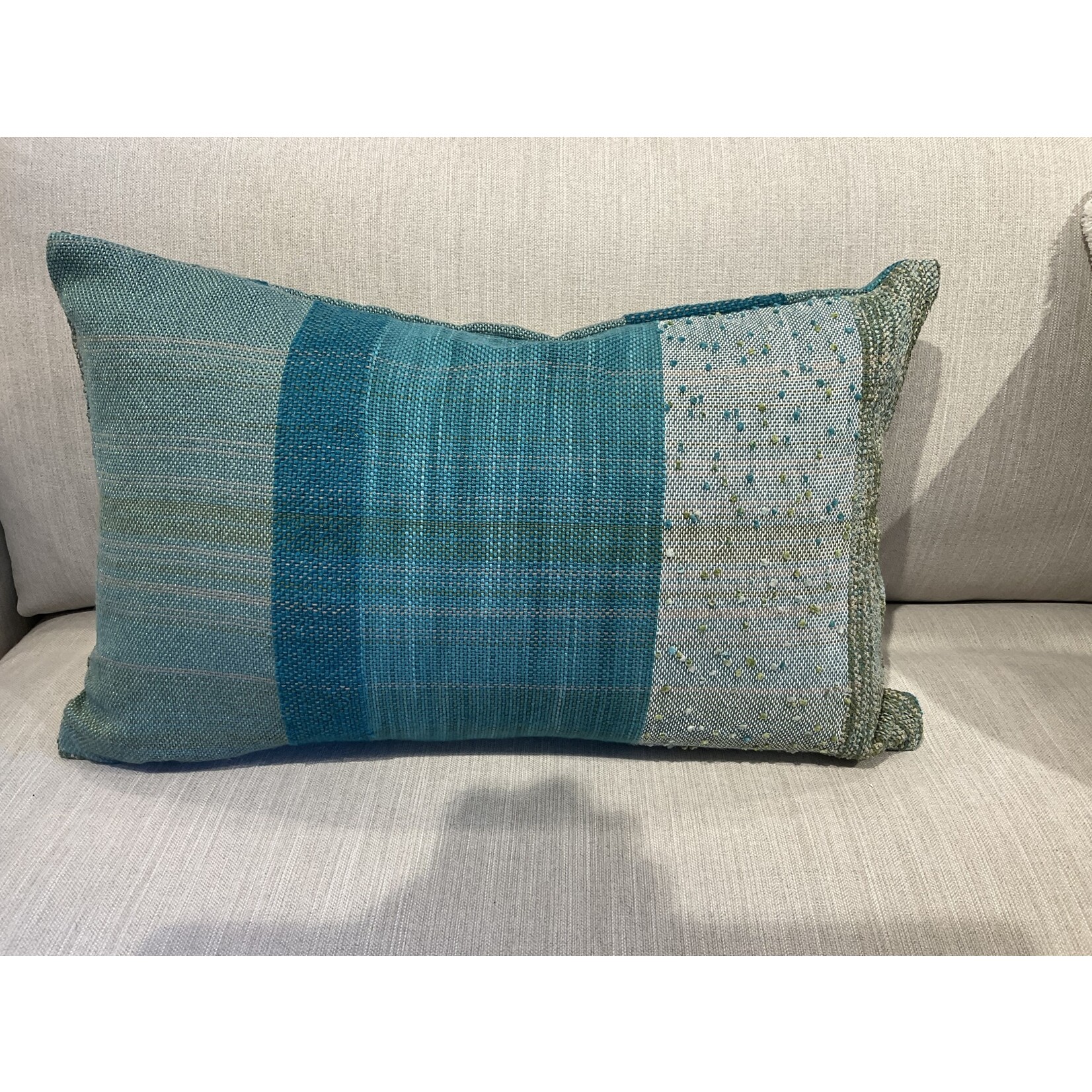 Tara Roblin Sagebrush Woven Cushion & 12 x 20 Feather Filler