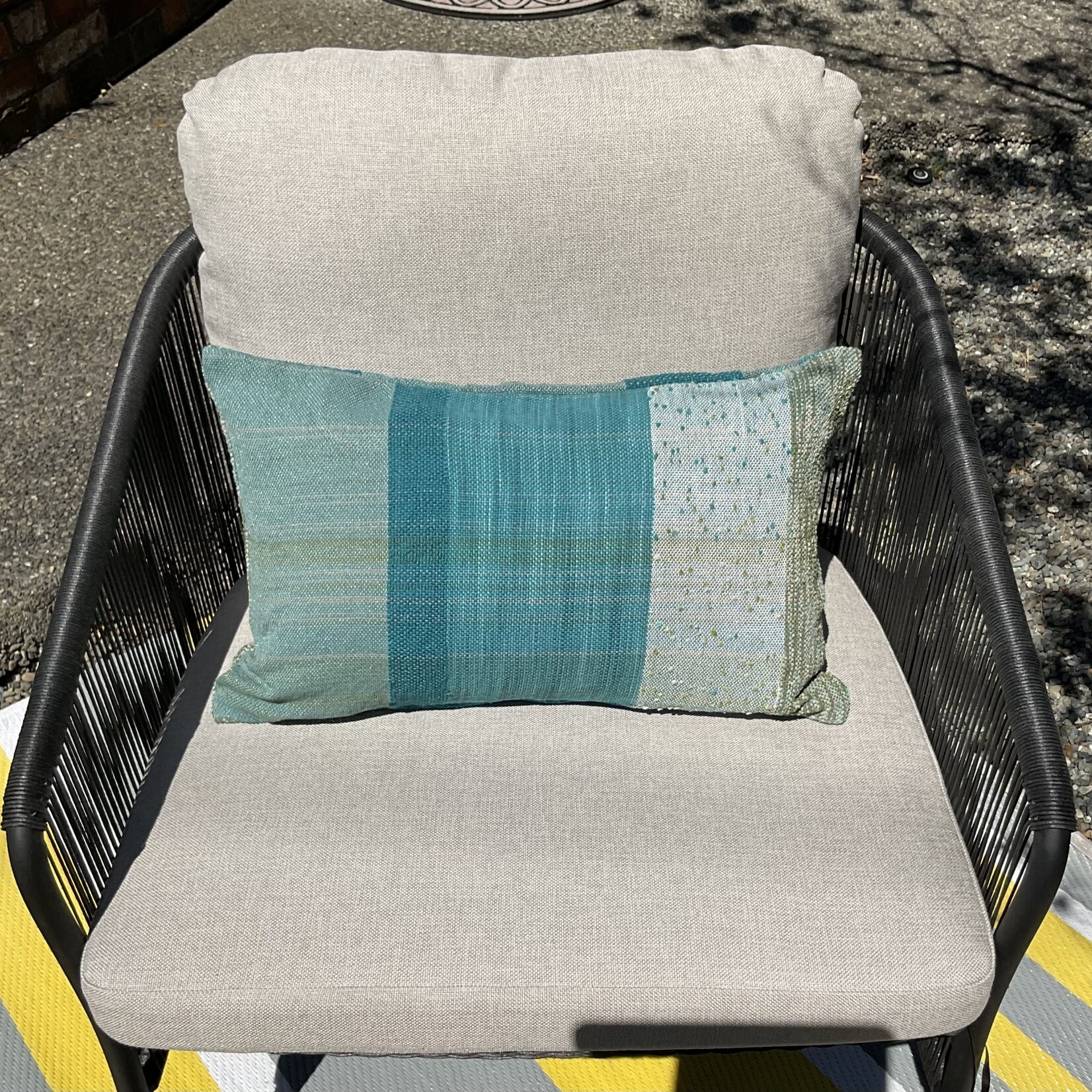 Tara Roblin Sagebrush Woven Cushion & 12 x 20 Feather Filler