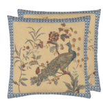 Designer's Guild Peacock Toile Sepia John Derian Cushion 20"x20"