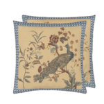 Designer's Guild Peacock Toile Sepia John Derian Cushion 20"x20"