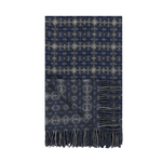 Designer's Guild Pembroke Cobalt Merino Wool Throw 55" x 73"
