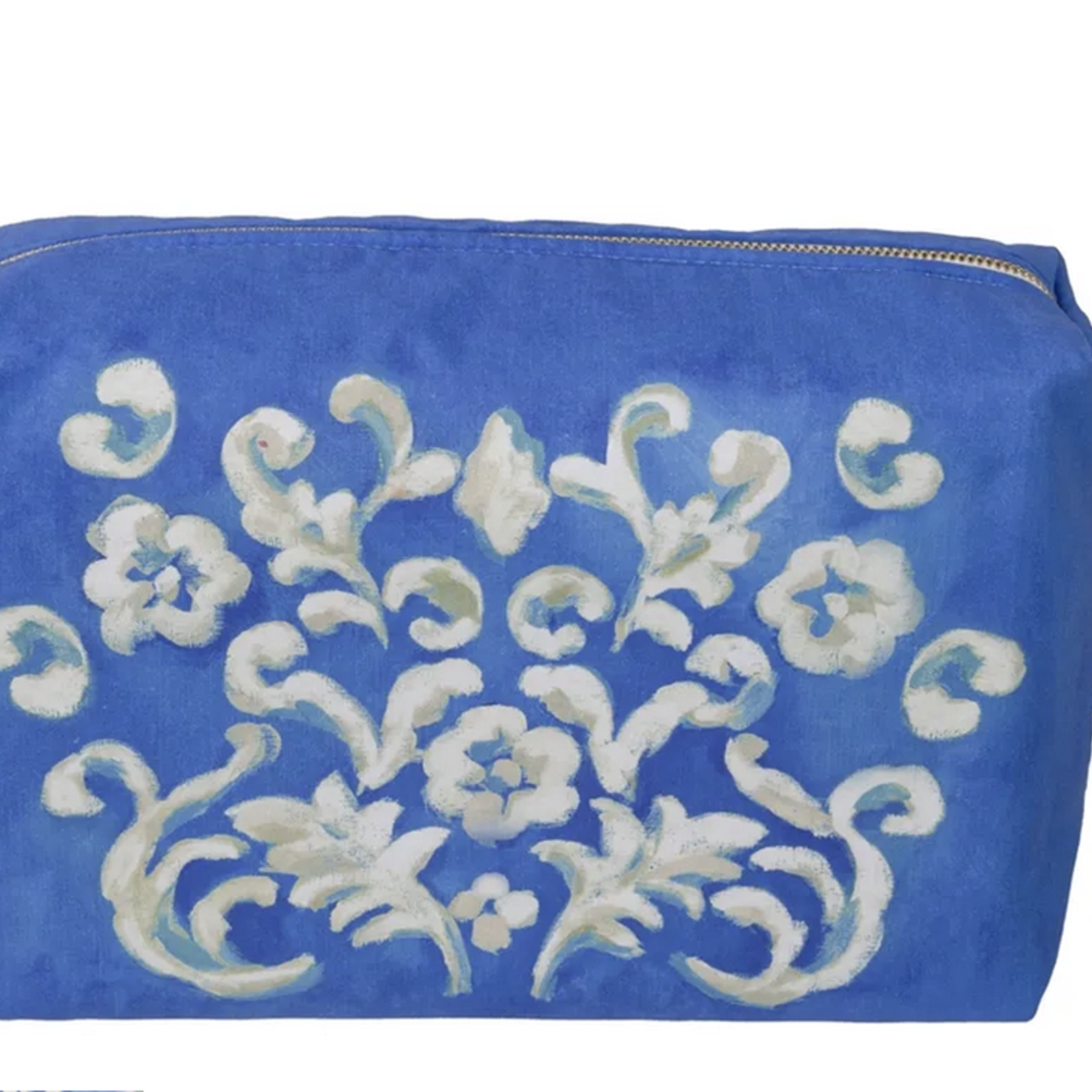 Designer's Guild Isolotto Cobalt Washbag Large