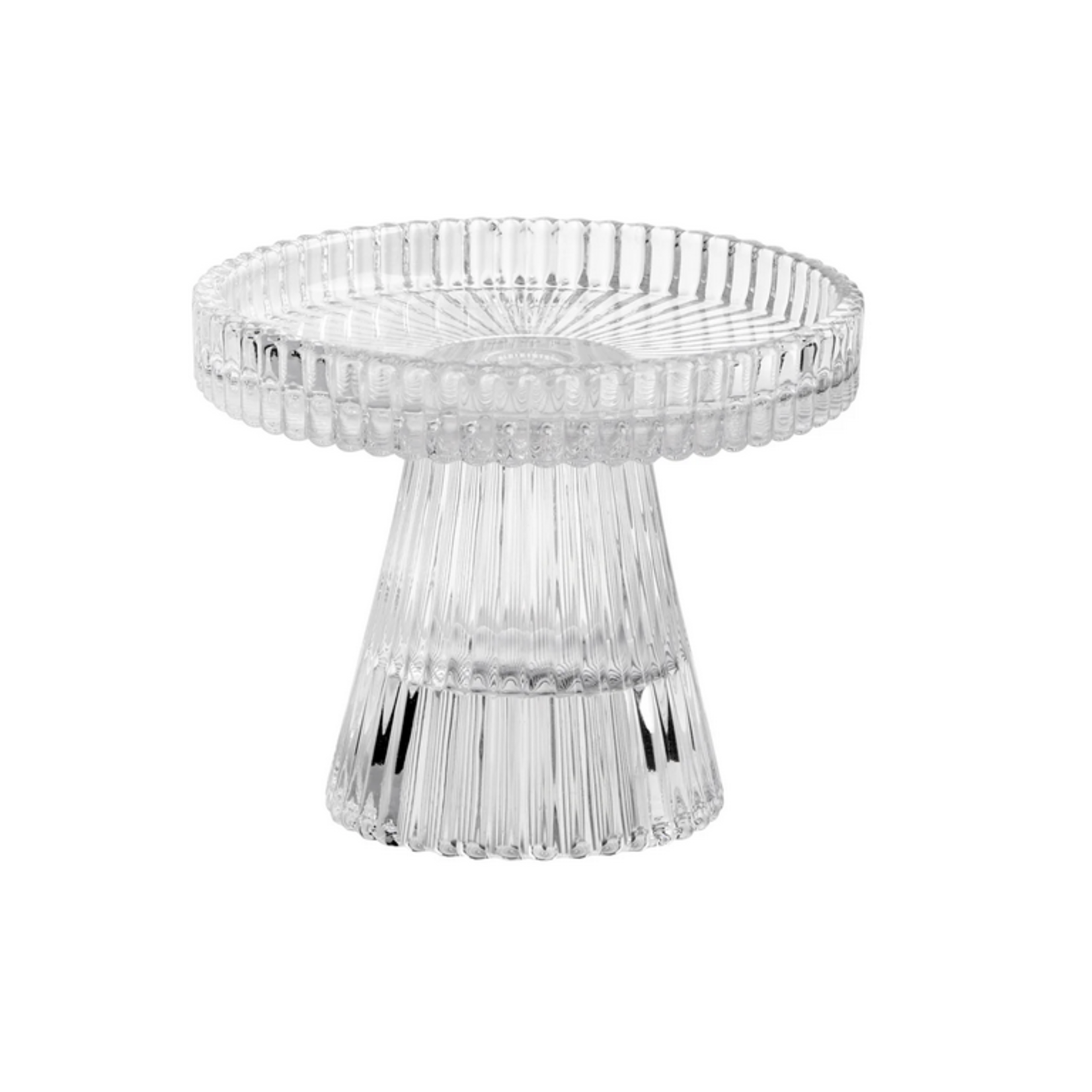 Anya Faceted Reversible Pillar Candle Holder 3"