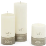 Bonavista Ivory Pillar Candle ADV 6x6