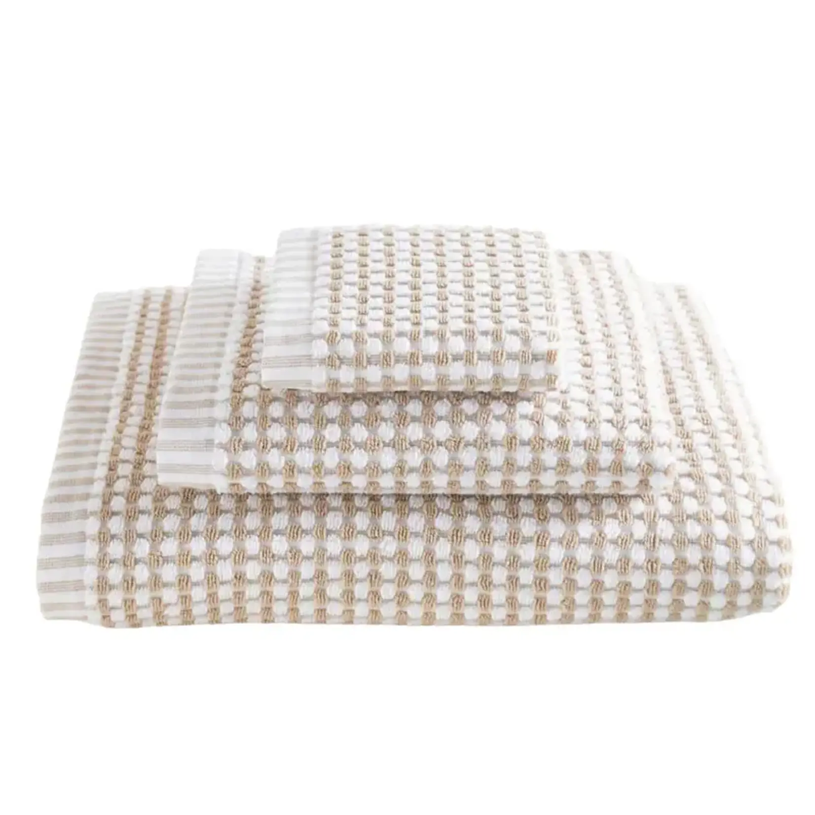 Dash & Albert Ceylon Natural Towel Set - 2 Bath, Hand & Wash