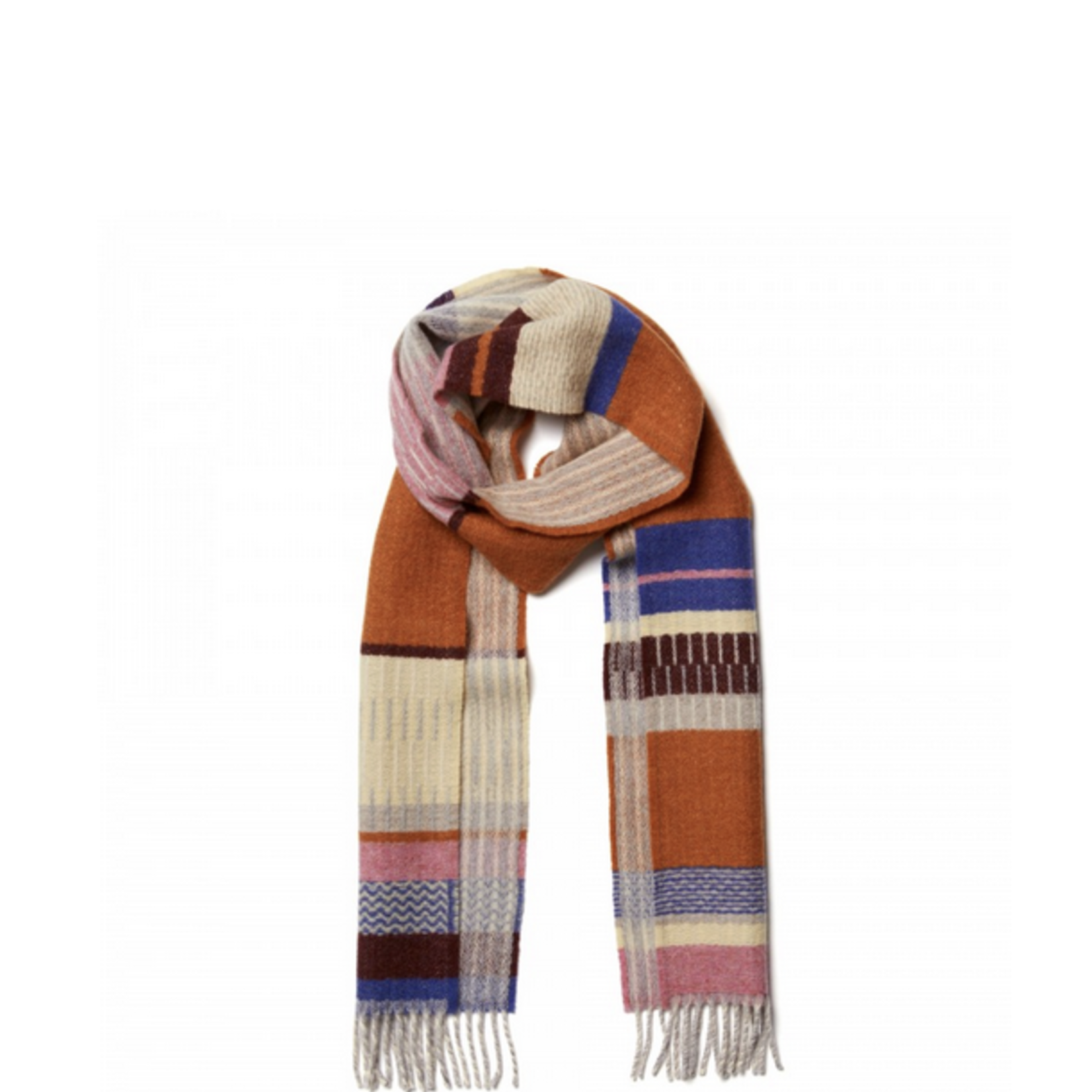Wallace Sewell W&S Strathay Amber Lambswool Scarf  8"x 69"