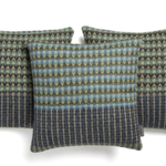 W&S Everglade Shetland Wool Ripple Cushion 16 X 16