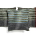 W&S Everglade Shetland Wool Ripple Cushion 16 X 16