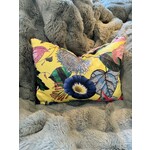 CL Saffron "Botanique" Bespoke Lumbar 12"x16" & Feather Filler