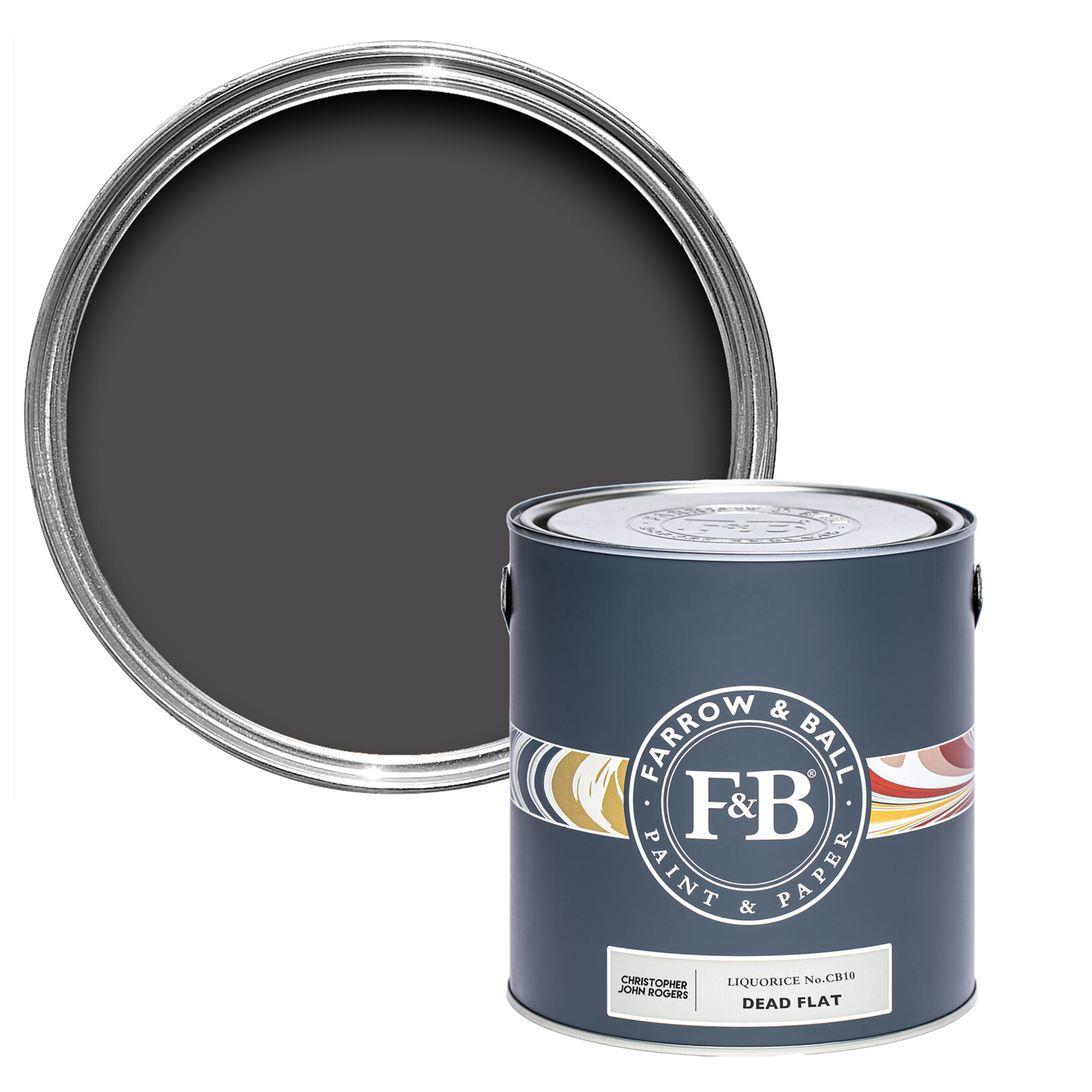 Farrow and Ball US Gallon Dead Flat Liquorice No.CB10