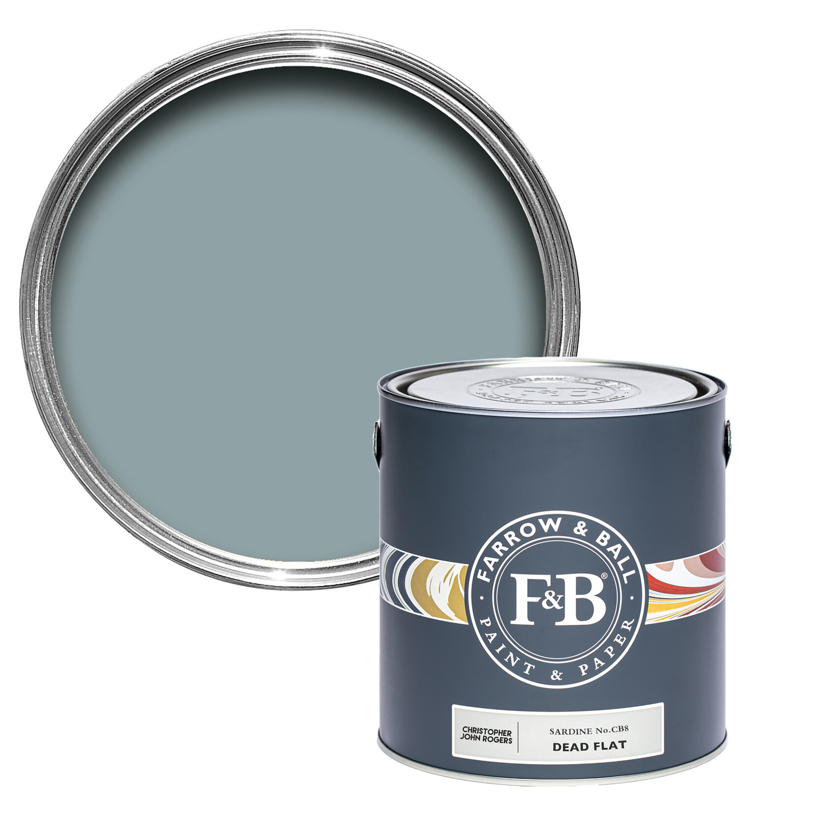 Farrow and Ball US Gallon Dead Flat Sardine No.CB8