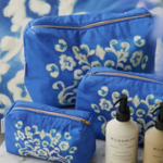 Designer's Guild Isolotto Cobalt Washbag Small
