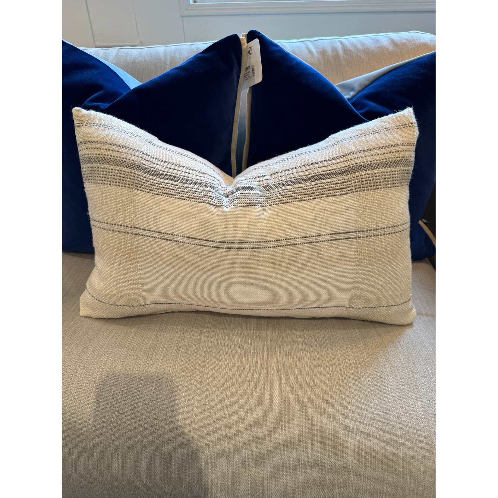 Tara Roblin Cavendish Vanilla and Bourbon Lumbar with Feather Filler 12 x 22