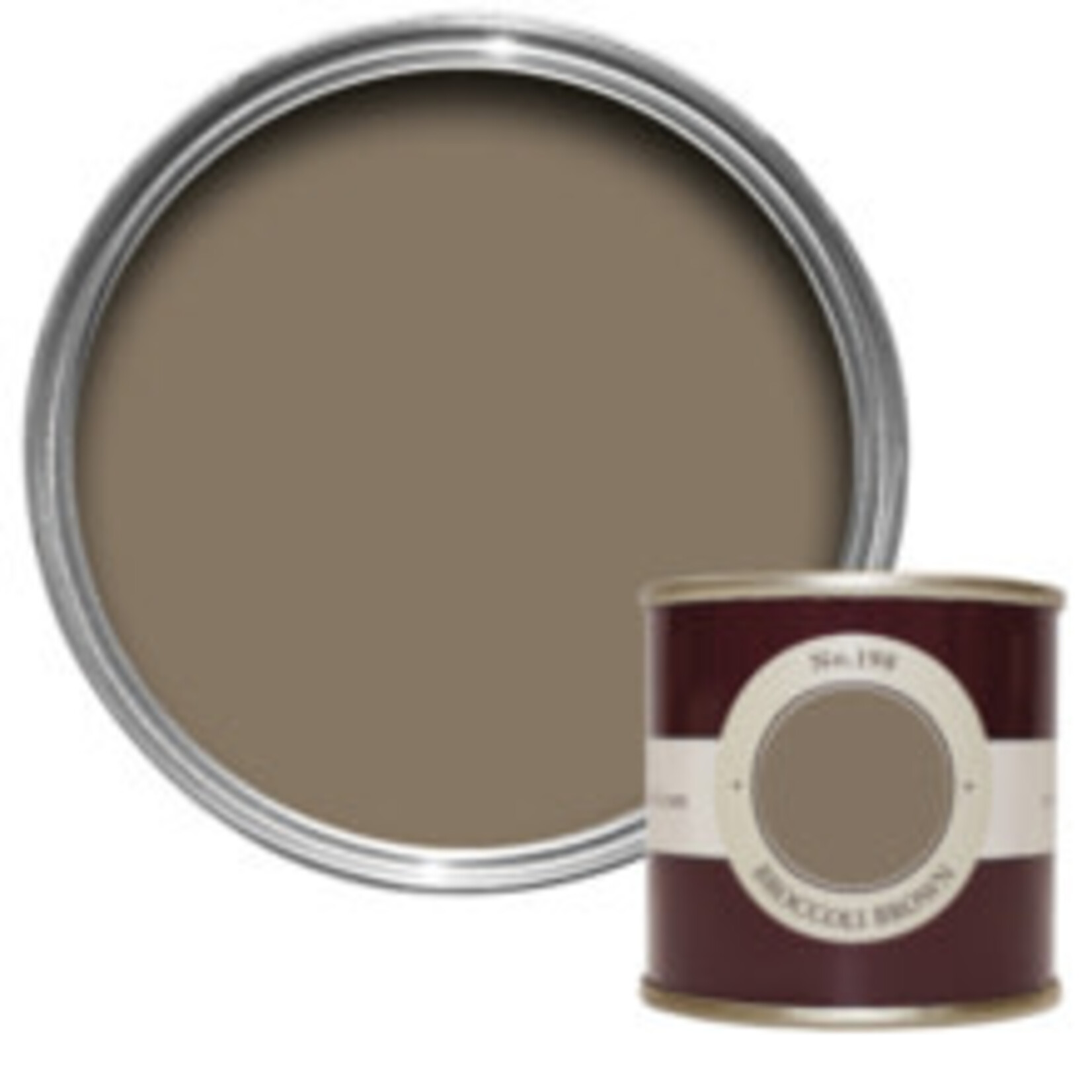 Farrow and Ball 100ml Sample Pot Broccoli Brown No.198
