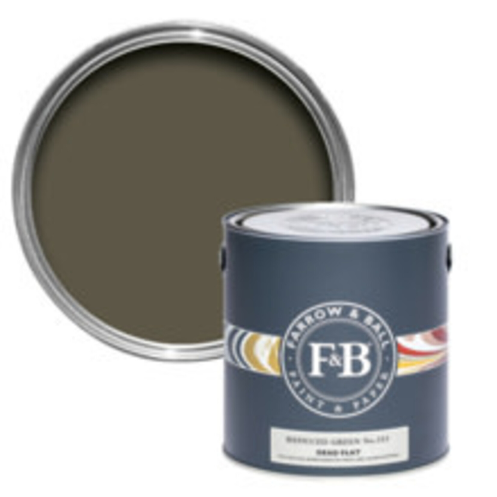 Farrow and Ball US Gallon Dead Flat Reduced Green No.313