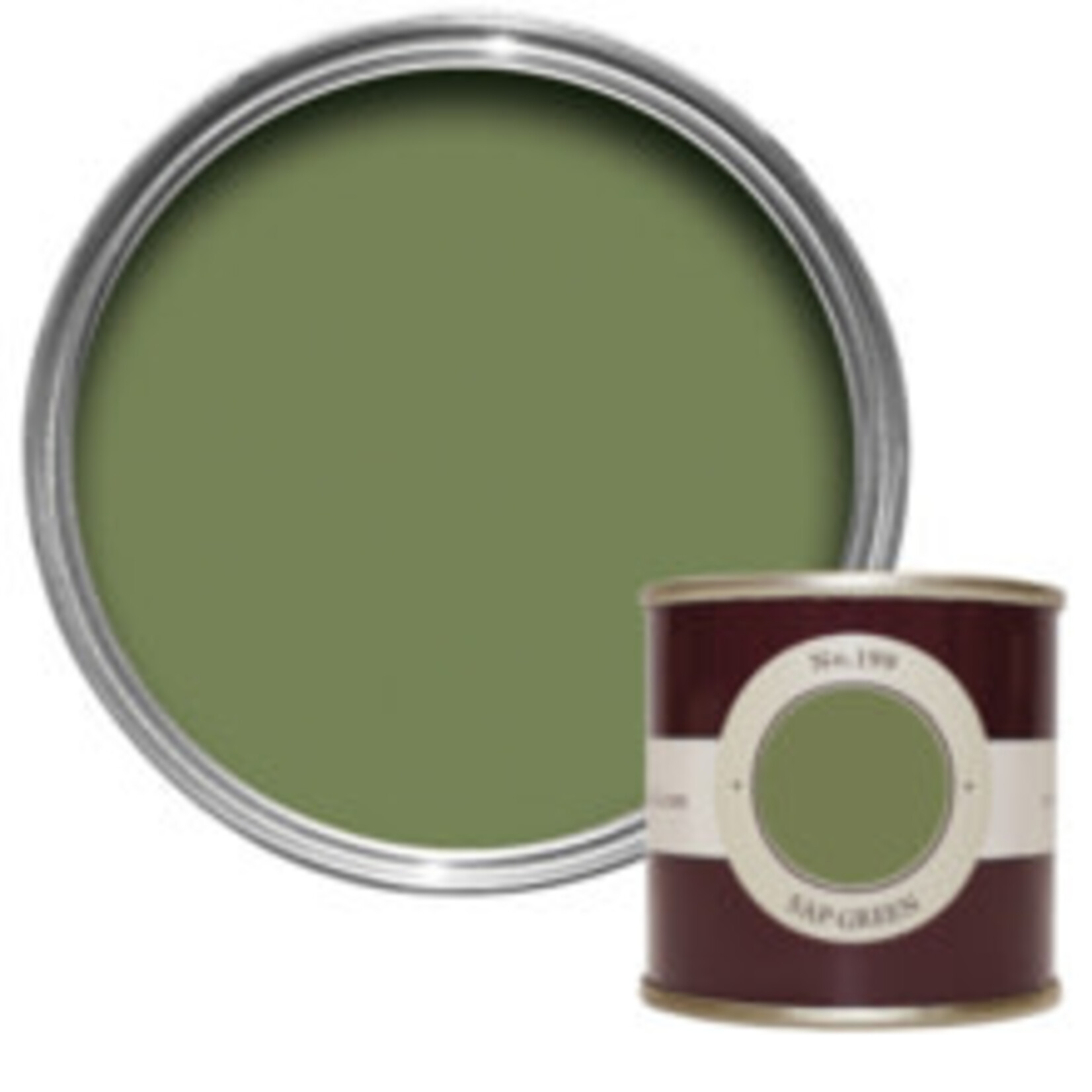 Farrow and Ball 100ml Sample Pot Sap Green No.199
