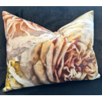 English Garden Rose lumbar cushion with feather filler 12 x 16