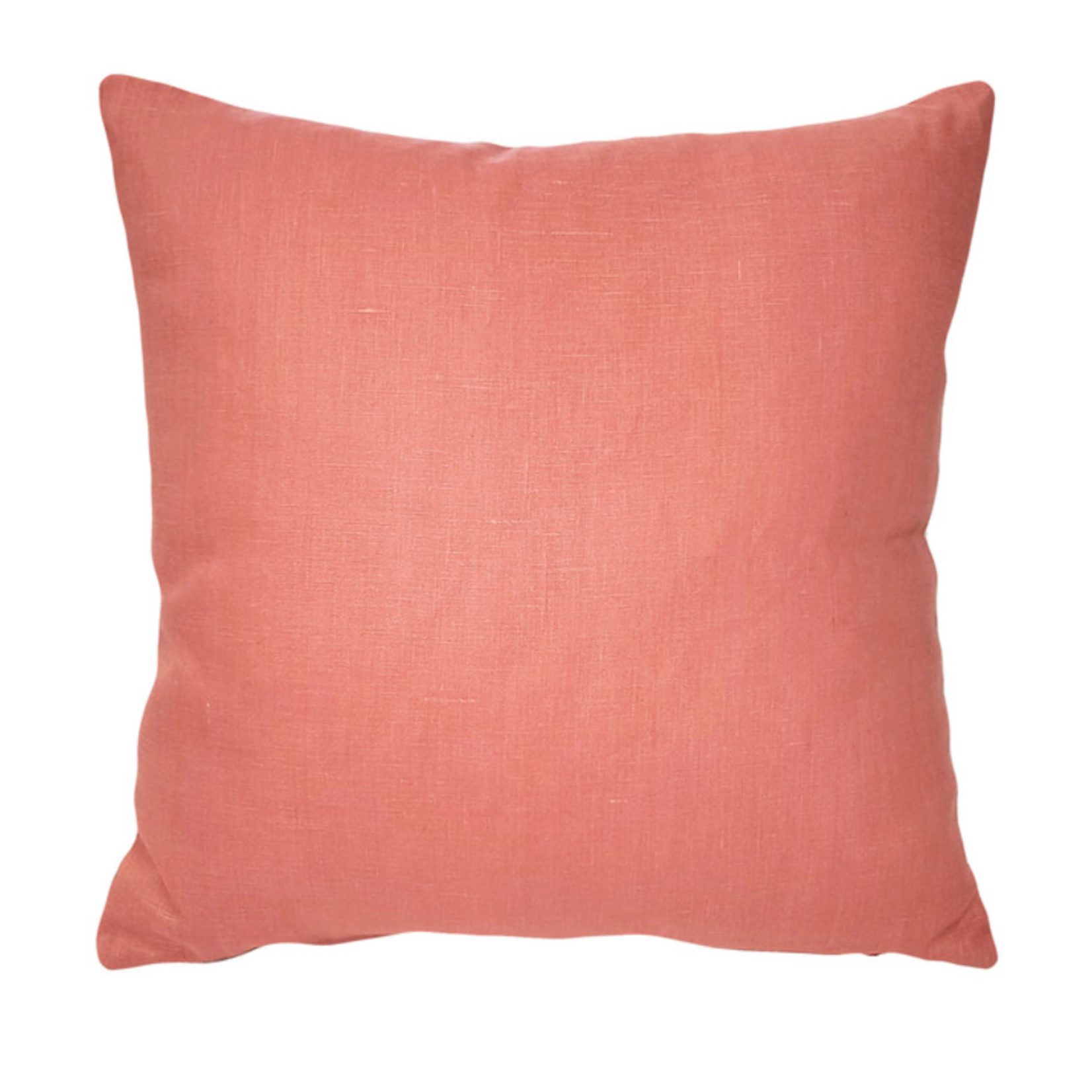 Tuscany Linen Deep Blush 17x17 Throw Pillow Cover