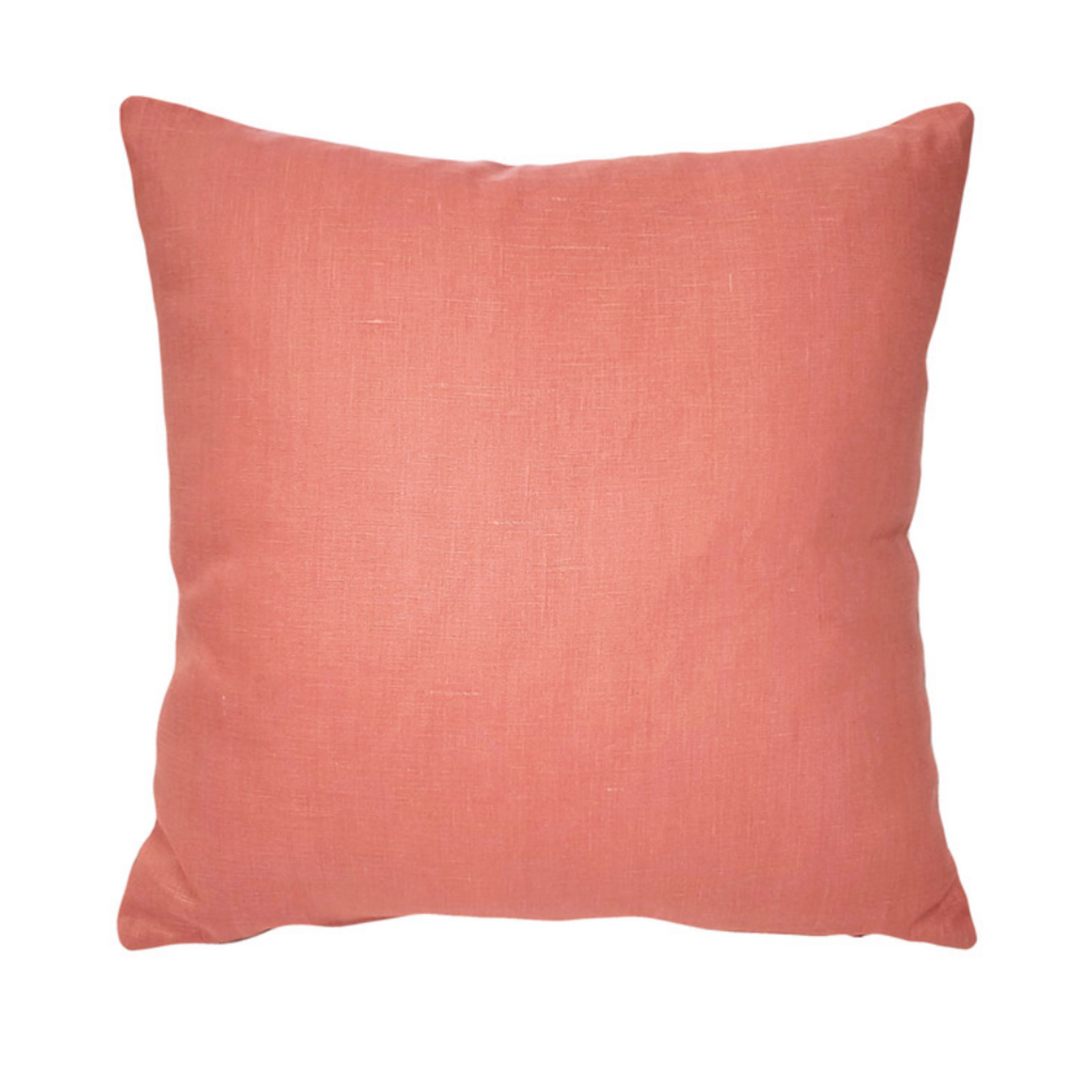 Tuscany Linen Deep Blush 17x17 Throw Pillow Cover