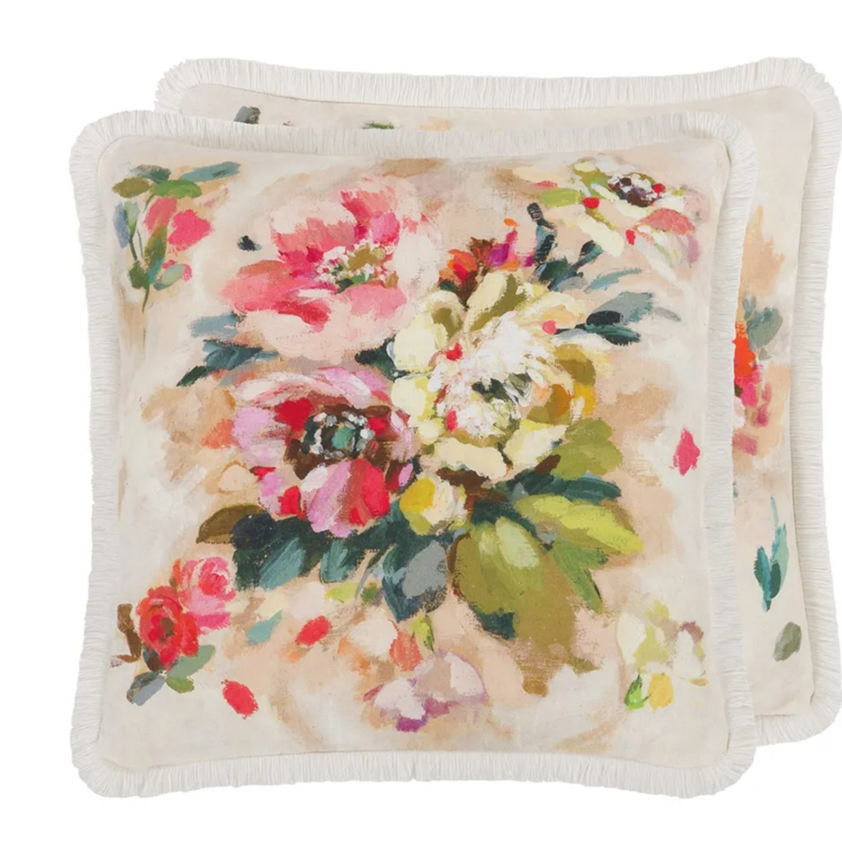 Designer's Guild DG Giardino di Rose Nasturtium Cushion 20"x20'