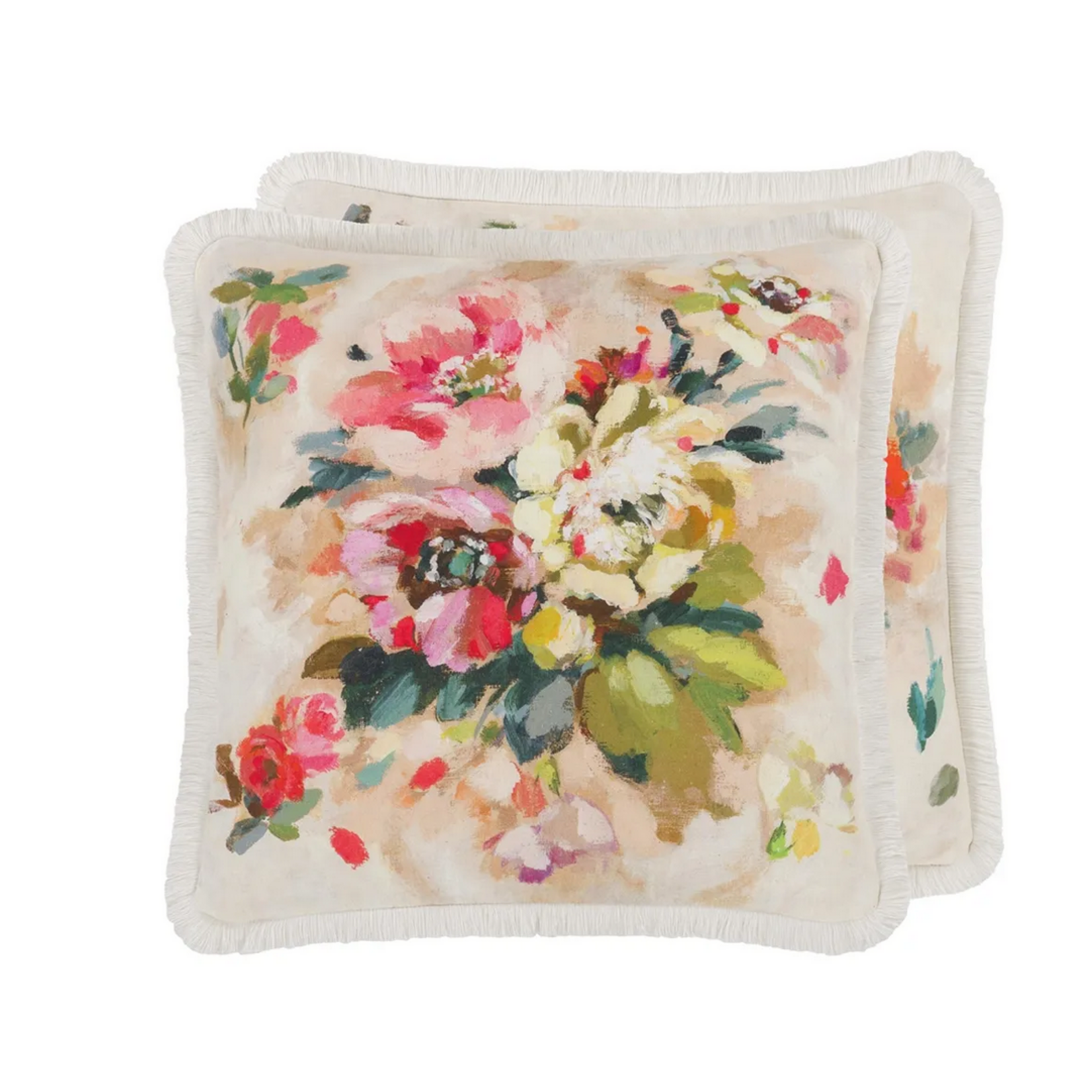 Designer's Guild DG Giardino di Rose Nasturtium Cushion 20"x20'