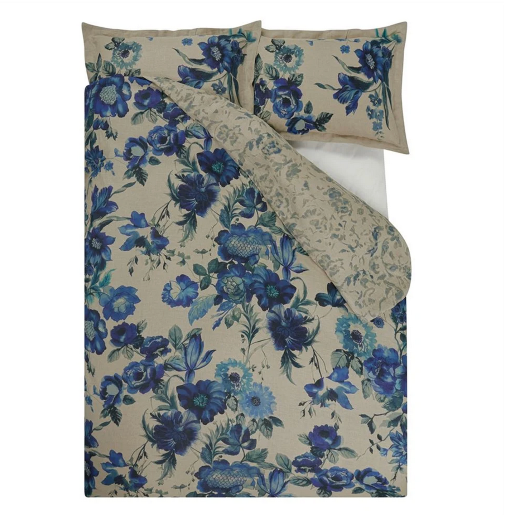 Designer's Guild Hirigana Indigo King Duvet Cover