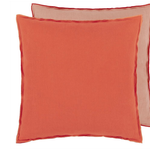 Designer's Guild Brera Lino Nasturtium & Papaya Linen Cushion 22" x 22"